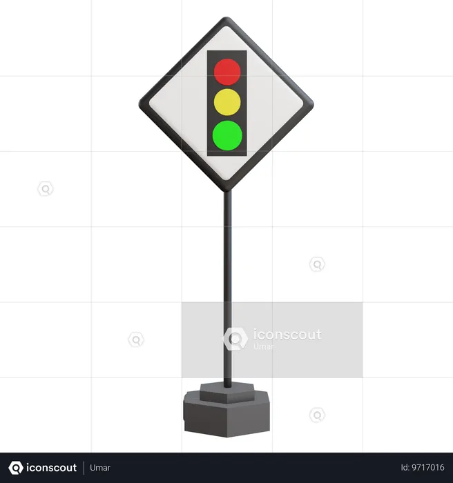 Trafic Light  3D Icon