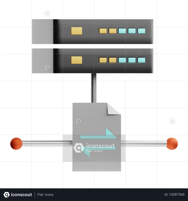 Trafic réseau  3D Icon