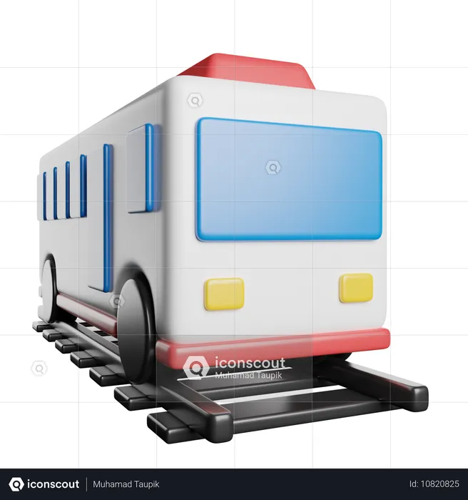 電車  3D Icon