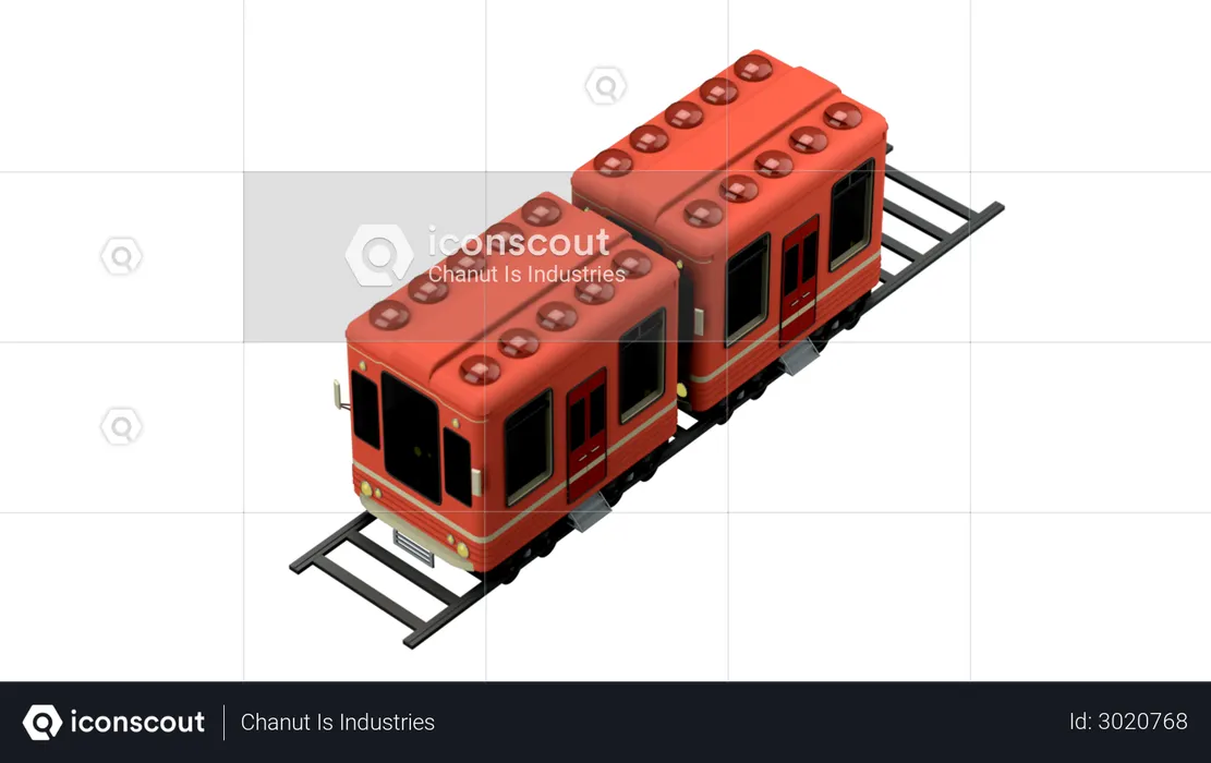 Train  3D Illustration