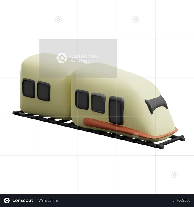 Train  3D Icon