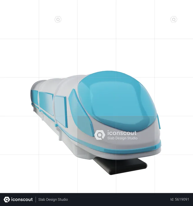 Train  3D Icon