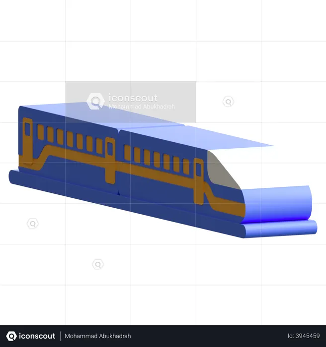 Train  3D Illustration