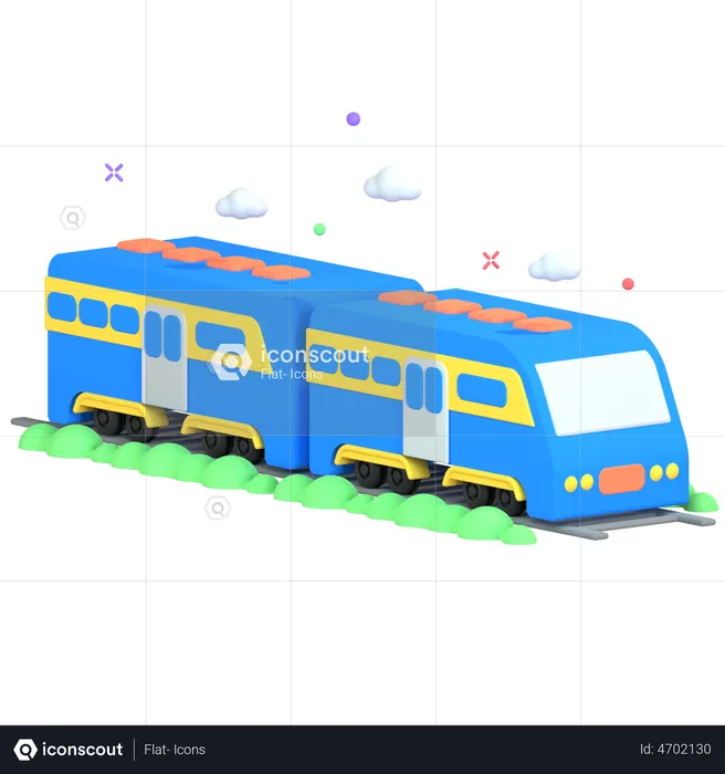 Train  3D Illustration