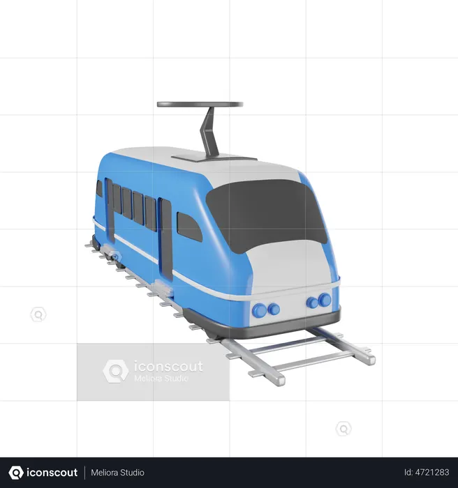 Train  3D Illustration