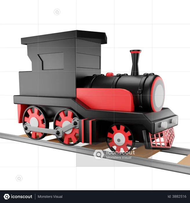 Train  3D Illustration