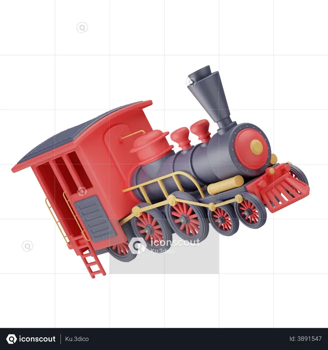 Train  3D Icon