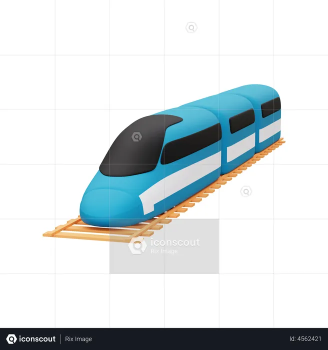 Train 3D Illustration download in PNG, OBJ or Blend format