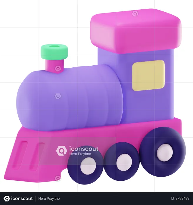 Train jouet  3D Icon