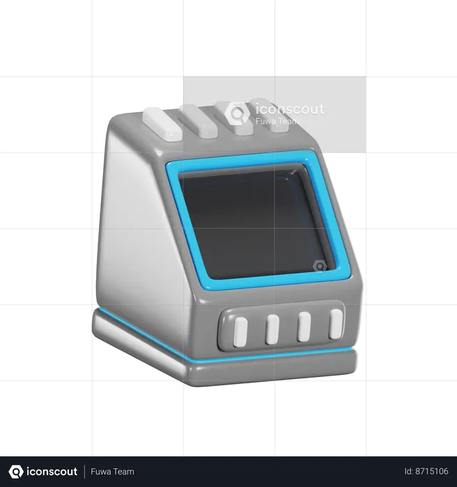 Train Nfc Scanner  3D Icon
