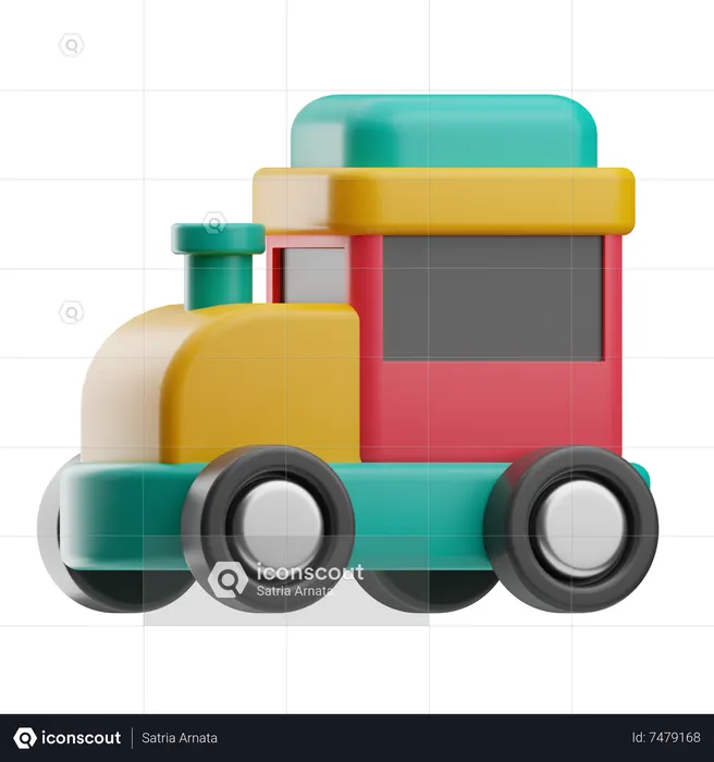 Train Toy  3D Icon