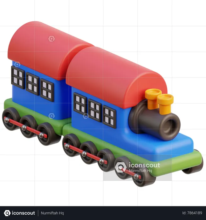 Train Toy  3D Icon