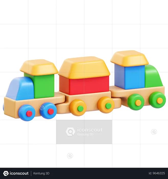 Train Toy  3D Icon