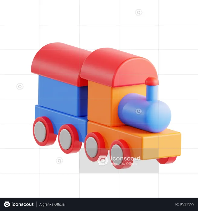 Train Toy  3D Icon