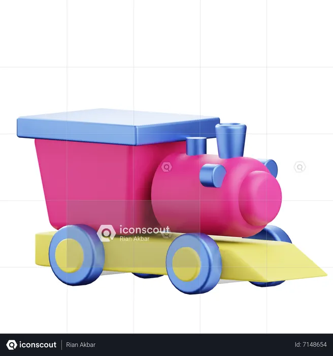 Train Toy  3D Icon