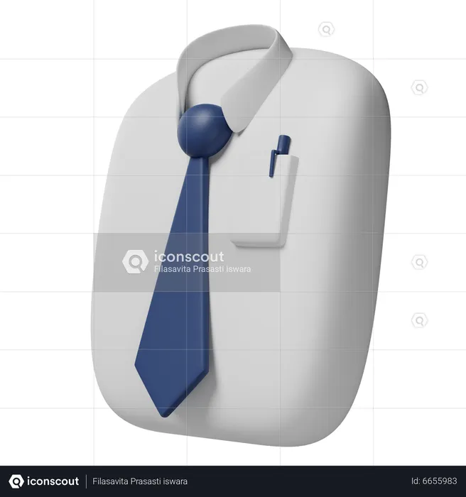 Traje de trabajo  3D Icon