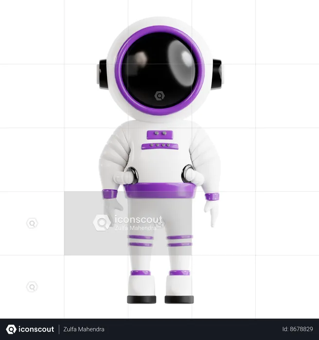 Traje espacial  3D Icon