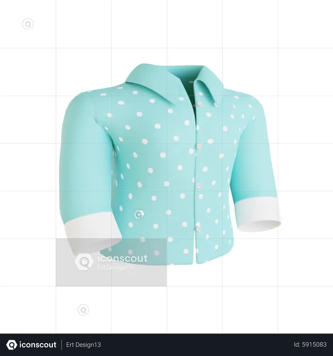 Traje de lunares mujer  3D Icon