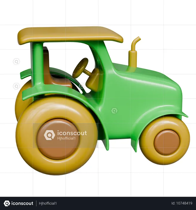 Traktor  3D Icon