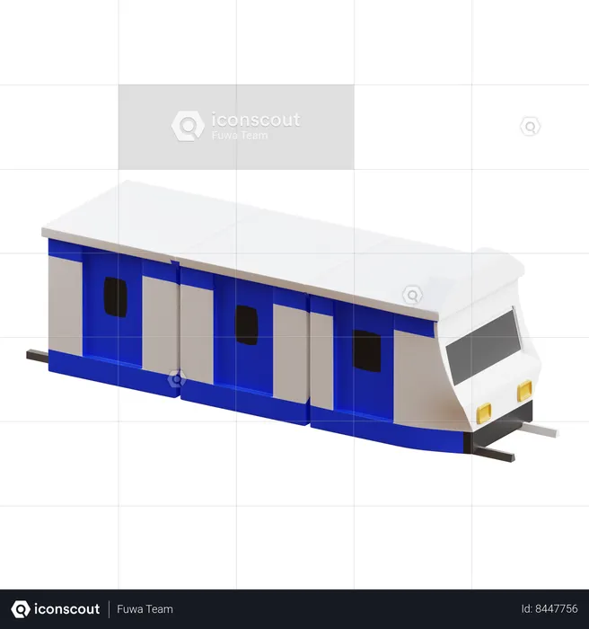 Tram  3D Icon