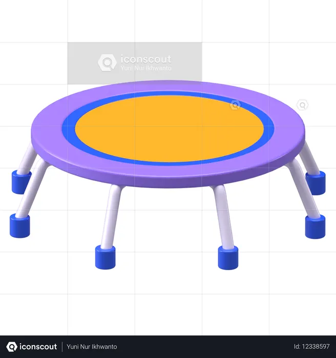 Trampolim  3D Icon