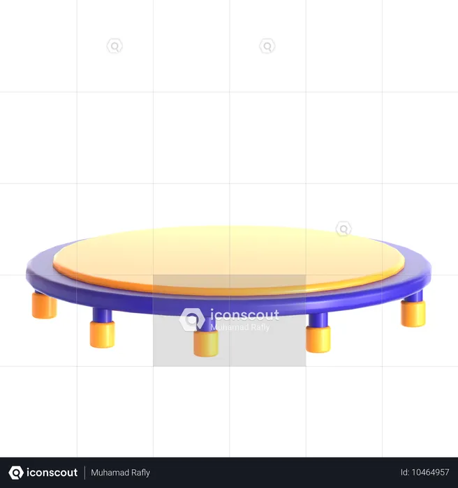 Trampolin-Spielplatz  3D Icon