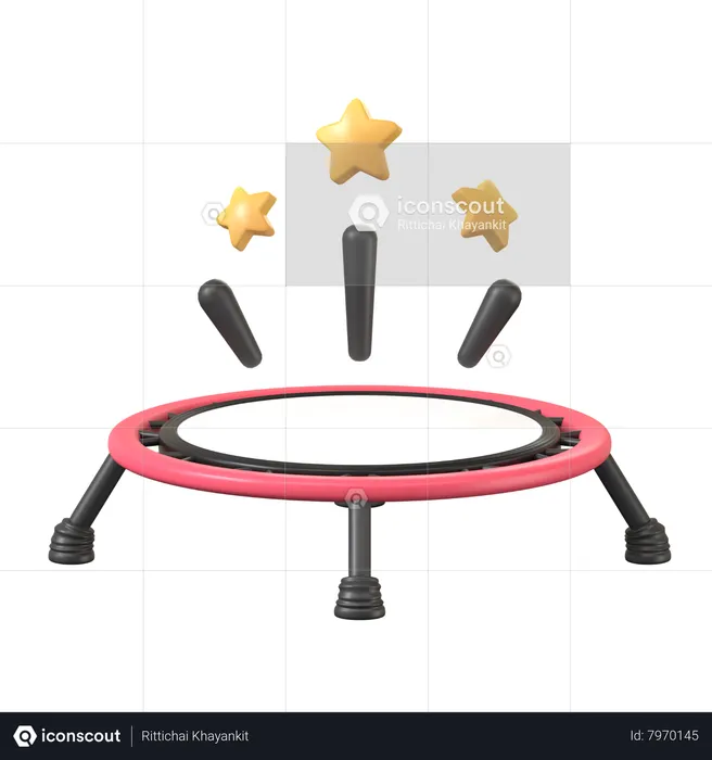 Trampoline  3D Icon