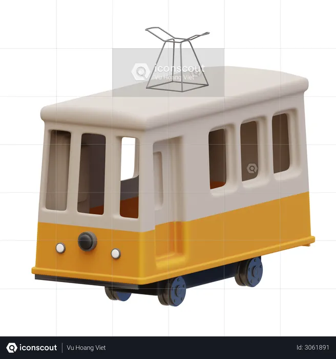 Tramway  3D Illustration