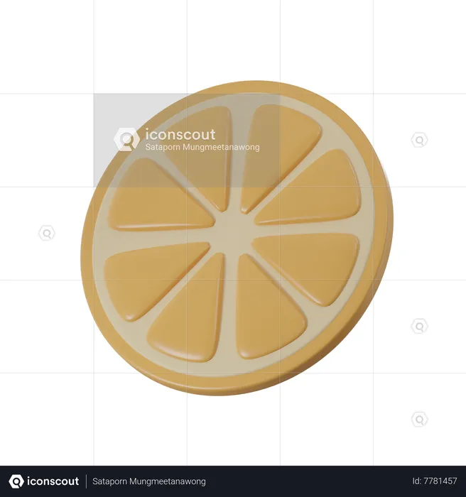 Tranche de citron  3D Icon