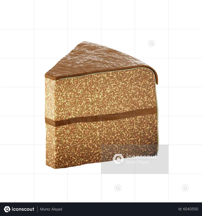 Tranche de gâteau  3D Icon