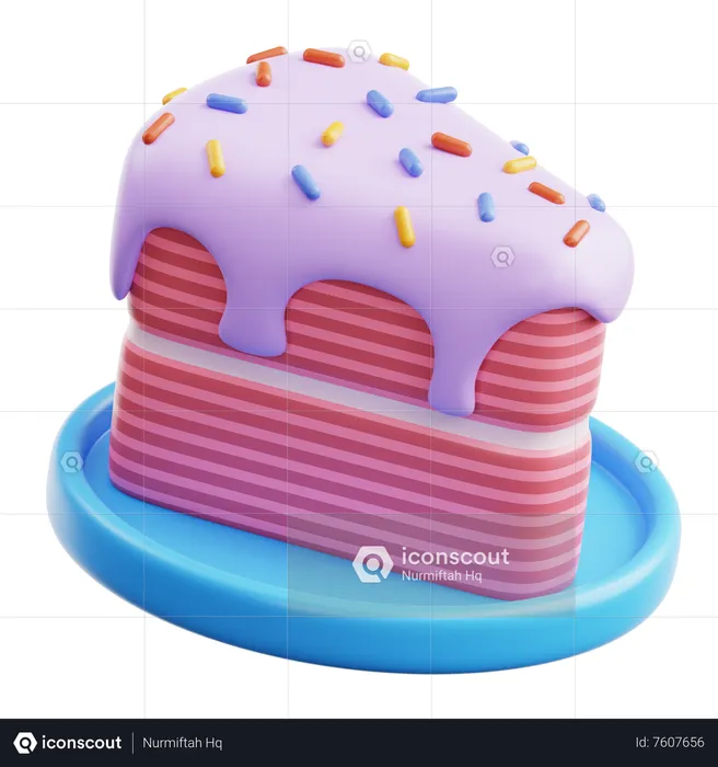 Tranche de gâteau  3D Icon