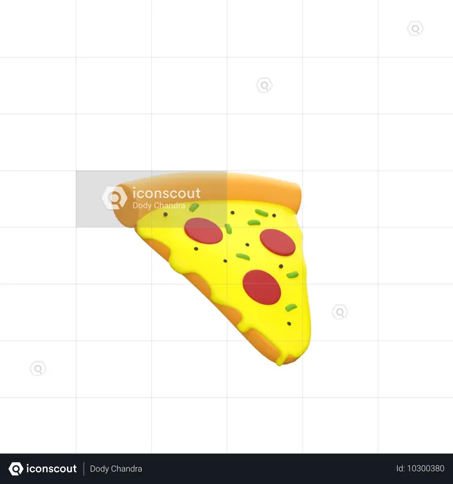 Tranche de pizza  3D Icon