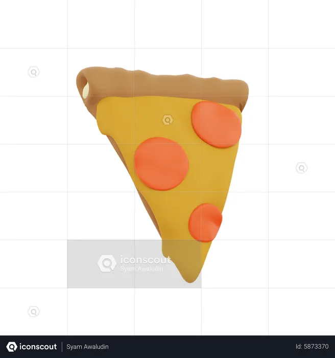 Tranche de pizza  3D Icon