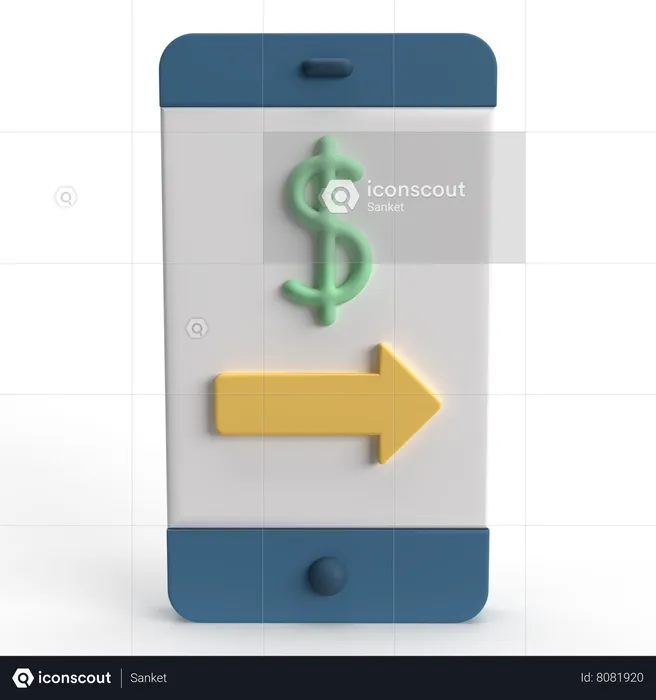 Transação de dinheiro  3D Icon