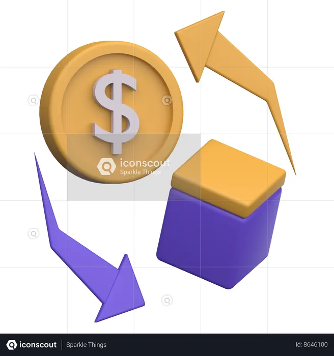 Transaction d'achat  3D Icon