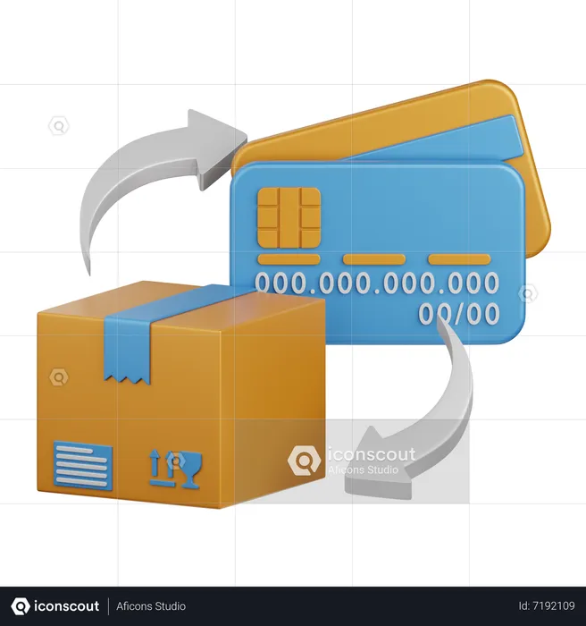 Transaction d'achat  3D Icon