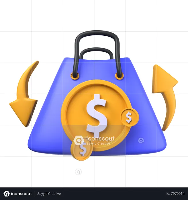 Transaction d'achat  3D Icon