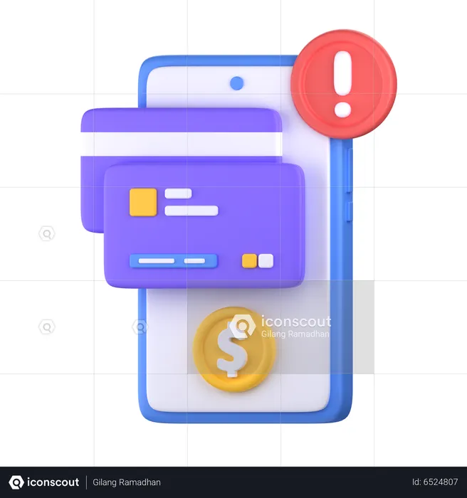 Transaction Error  3D Icon