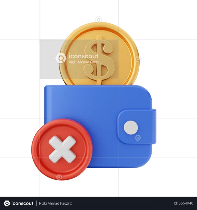 Transaction Failed  3D Icon