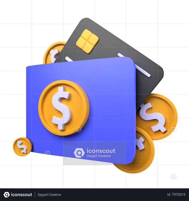 Portefeuille de transactions  3D Icon