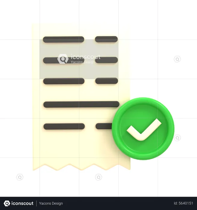Transaction Succeed  3D Icon