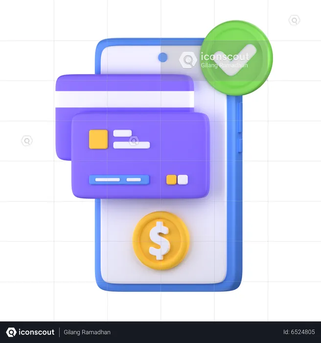 Transaction Success  3D Icon