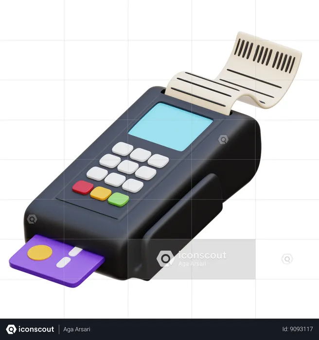 Opérations de paiement  3D Icon