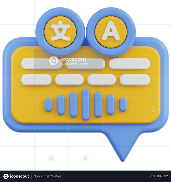 Transcript  3D Icon