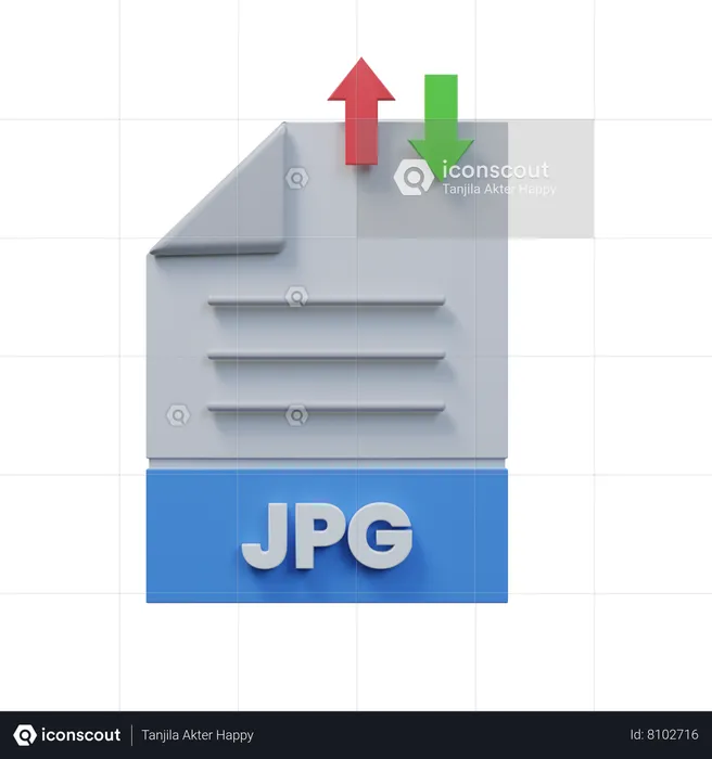 Transfer Jpg File  3D Icon