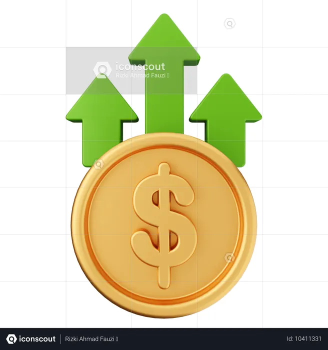 Transfer Money Dollar  3D Icon