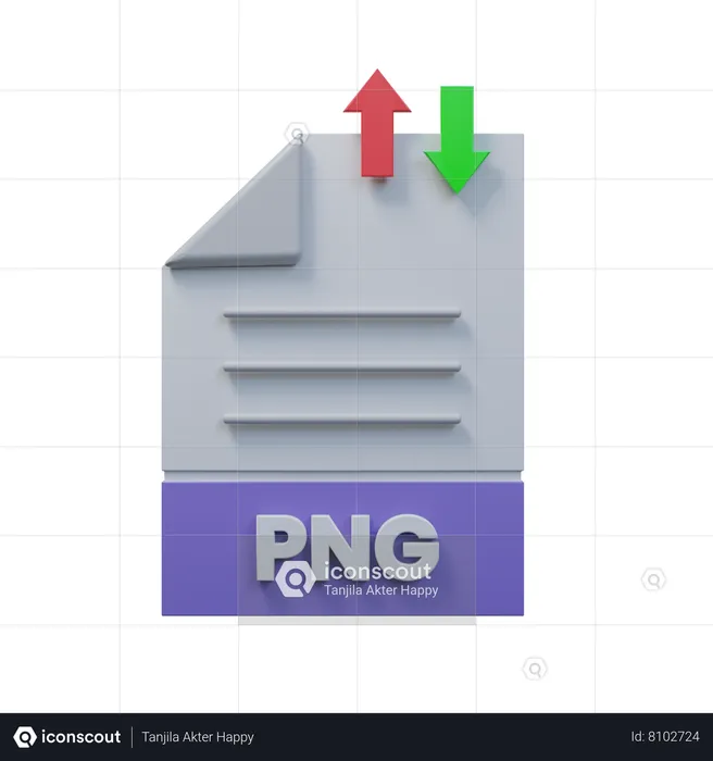 Transfer Png File  3D Icon