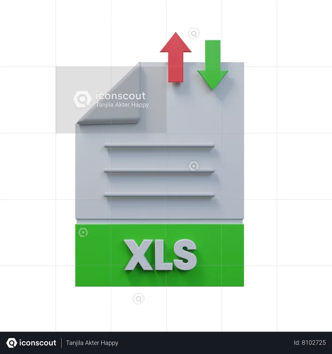 Transfer Xls File  3D Icon