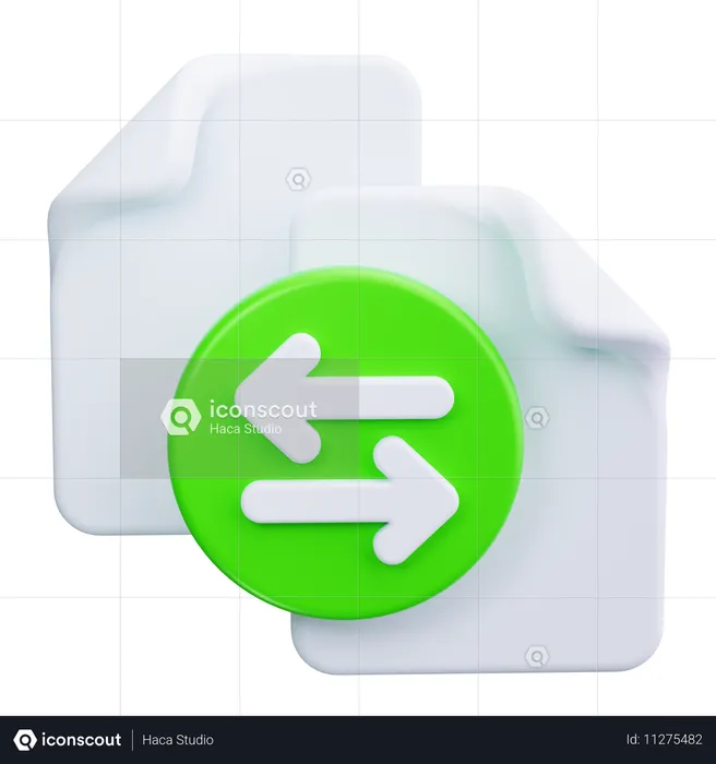 Transferência de arquivo  3D Icon