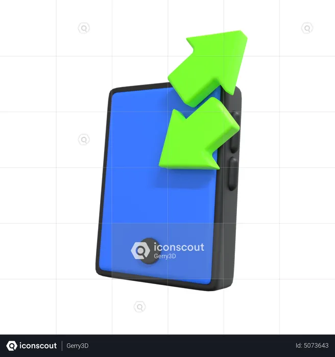 Transferencia de datos  3D Icon